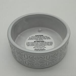 Bath & Body Works Ceramic 3 Wick Candle Holder Decor New